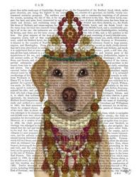 Yellow Labrador and Tiara, Portrait | Obraz na stenu