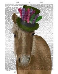 Horse with Feather Hat | Obraz na stenu