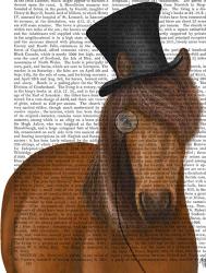 Horse Top Hat and Monocle | Obraz na stenu