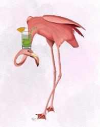 Flamingo and Cocktail 1 | Obraz na stenu