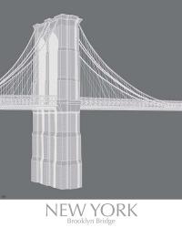 New York Brooklyn Bridge Monochrome | Obraz na stenu
