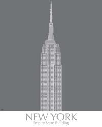 New York Empire State Building Monochrome | Obraz na stenu