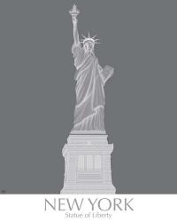 New York Statue of Liberty Monochrome | Obraz na stenu