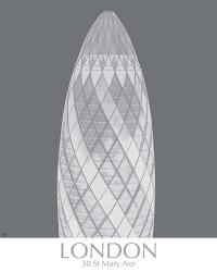 London Gerkin Monochrome | Obraz na stenu