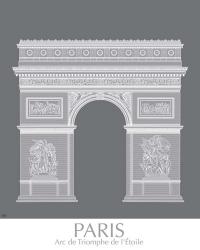 Paris Arc De Triomph Monochrome | Obraz na stenu