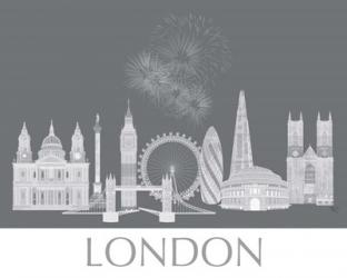 London Skyline Monochrome | Obraz na stenu