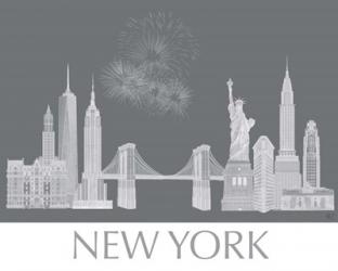 New York Skyline Monochrome | Obraz na stenu