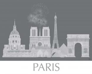 Paris Skyline Monochrome | Obraz na stenu
