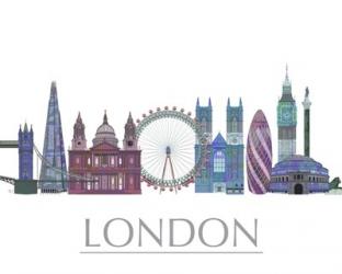 London Skyline Coloured Buildings | Obraz na stenu