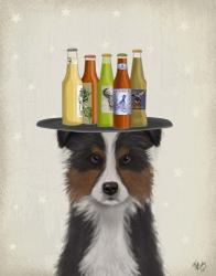 Border Collie Tricolour Beer Lover | Obraz na stenu