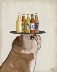 English Bulldog Beer Lover | Obraz na stenu