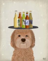 Labradoodle Gold Beer Lover | Obraz na stenu