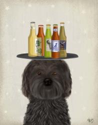 Labradoodle Black Beer Lover | Obraz na stenu