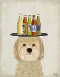 Labradoodle Blonde Beer Lover | Obraz na stenu