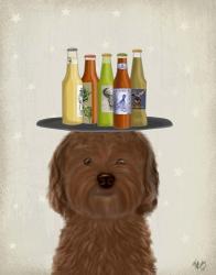 Labradoodle Brown Beer Lover | Obraz na stenu