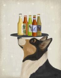 Corgi Tricolour Beer Lover | Obraz na stenu