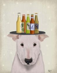 English Bull Terrier Beer Lover | Obraz na stenu