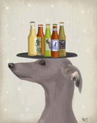 Greyhound Grey Beer Lover | Obraz na stenu