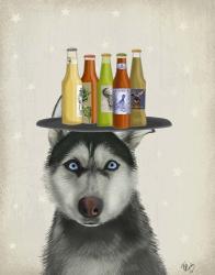 Husky 2 Beer Lover | Obraz na stenu