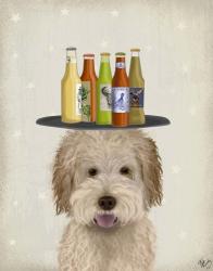 Labradoodle Gold 1 Beer Lover | Obraz na stenu