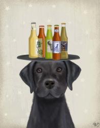 Labrador Black Beer Lover | Obraz na stenu