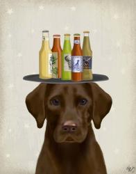 Labrador Yellow Beer Lover | Obraz na stenu