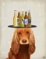 Cocker Spaniel Golden Beer Lover | Obraz na stenu