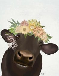 Cow with Flower Crown 1 | Obraz na stenu