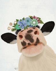 Cow with Flower Crown 1 | Obraz na stenu