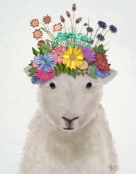 Sheep with Flower Crown 1 | Obraz na stenu