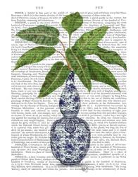 Chinoiserie Vase 1, With Plant Book Print | Obraz na stenu