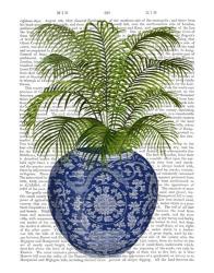 Chinoiserie Vase 6, With Plant Book Print | Obraz na stenu