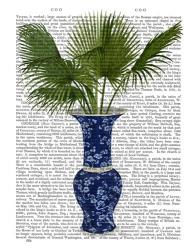 Chinoiserie Vase 8, With Plant Book Print | Obraz na stenu