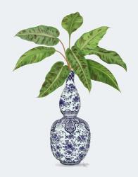 Chinoiserie Vase 1, With Plant | Obraz na stenu