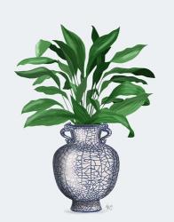 Chinoiserie Vase 2, With Plant | Obraz na stenu