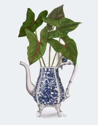 Chinoiserie Vase 4, With Plant | Obraz na stenu