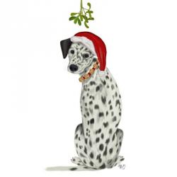 Christmas Des - Dalmatian Mistletoe | Obraz na stenu