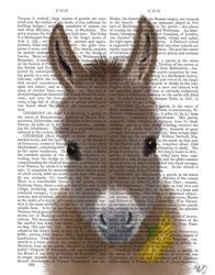 Donkey Yellow Flower Book Print | Obraz na stenu