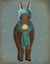 Donkey Blue Hat and Scarf | Obraz na stenu