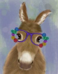 Donkey Purple Flower Glasses | Obraz na stenu