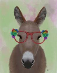 Donkey Red Flower Glasses | Obraz na stenu