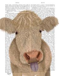 Funny Farm Cow 1 Book Print | Obraz na stenu