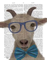 Nerdy Goat Book Print | Obraz na stenu