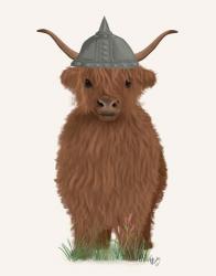 Highland Cow Viking | Obraz na stenu