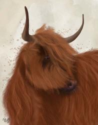 Highland Cow 2, Portrait | Obraz na stenu