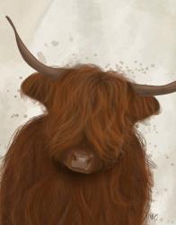 Highland Cow 3, Portrait | Obraz na stenu