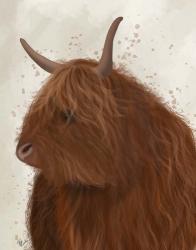 Highland Cow 4, Portrait | Obraz na stenu