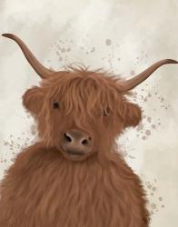 Highland Cow 8, Portrait | Obraz na stenu