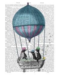 Penguins in Balloon Bath Book Print | Obraz na stenu