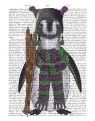 Penguin Skis Book Print | Obraz na stenu